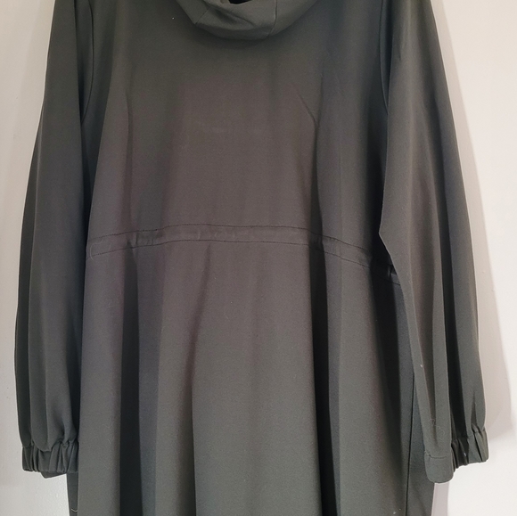 Torrid Active Army Green Cinched Waist Zip Up Hoodie Size 3 - Picture 8 of 12